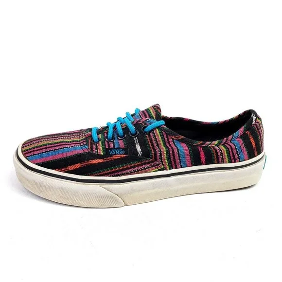 Vans Guate Weave Era Mens Shoes Size 6.5 Womens Size 8 Sneakers Textile Striped - Picture 2 of 12